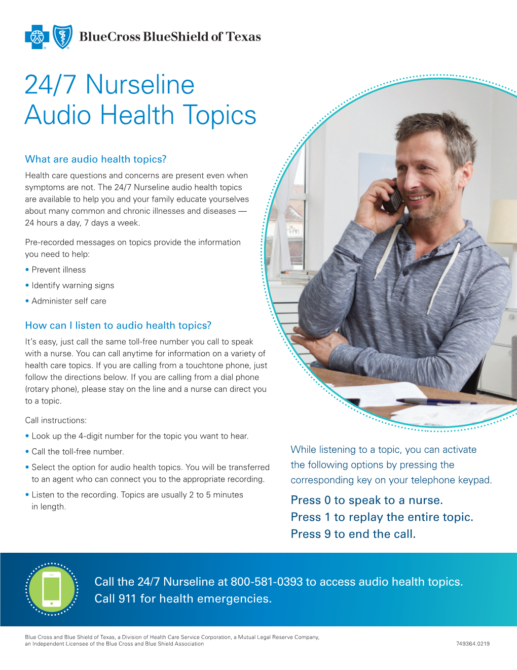 24/7 Nurseline Audio Health Topics