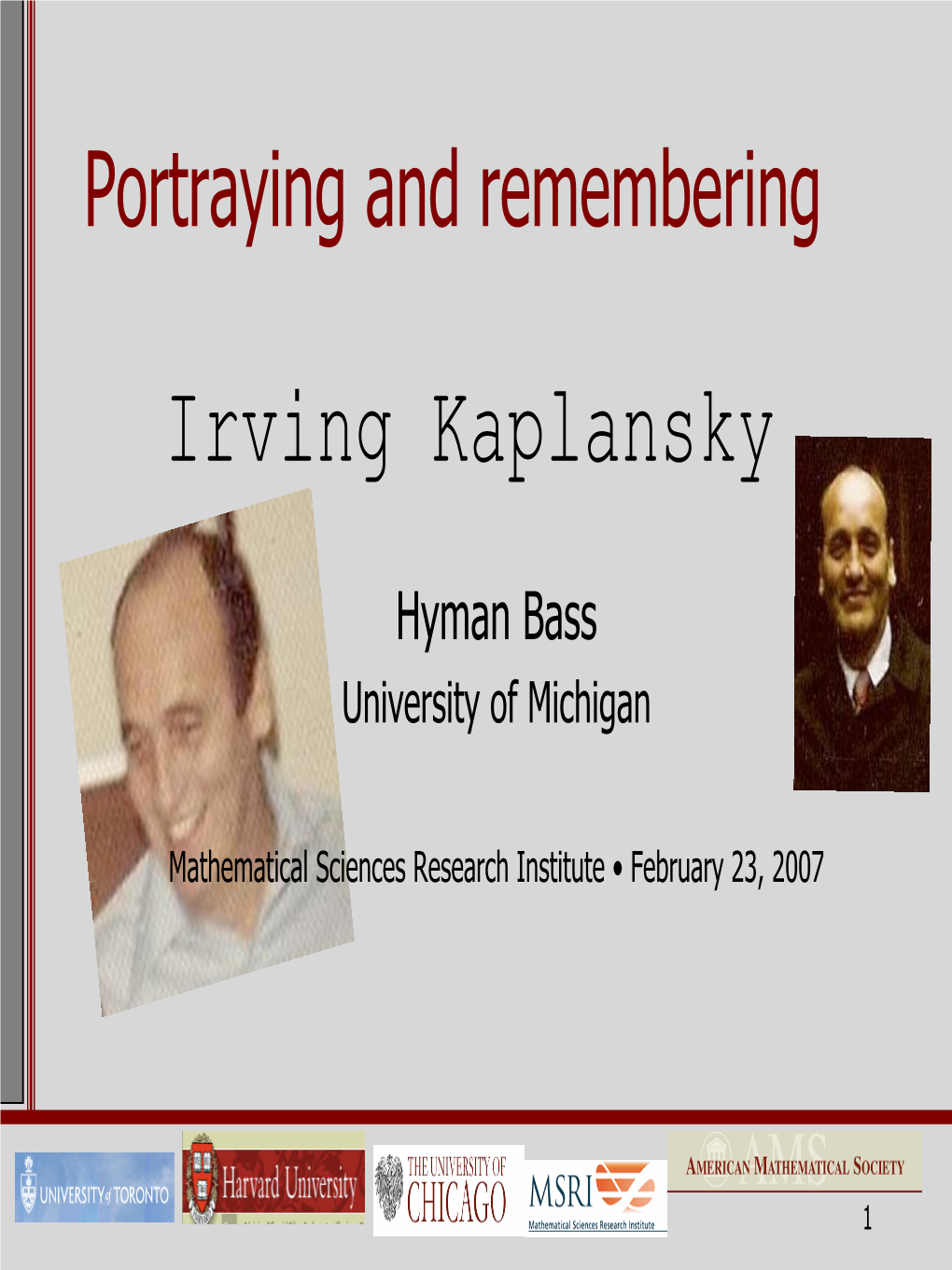 Irving Kaplansky