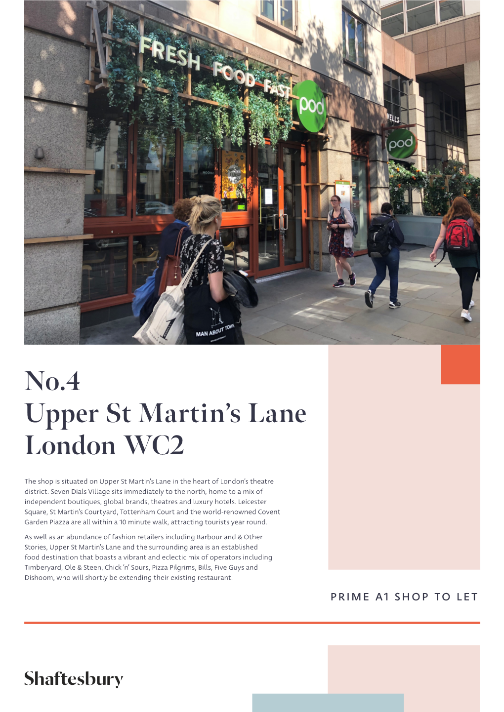 No.4 Upper St Martin's Lane London