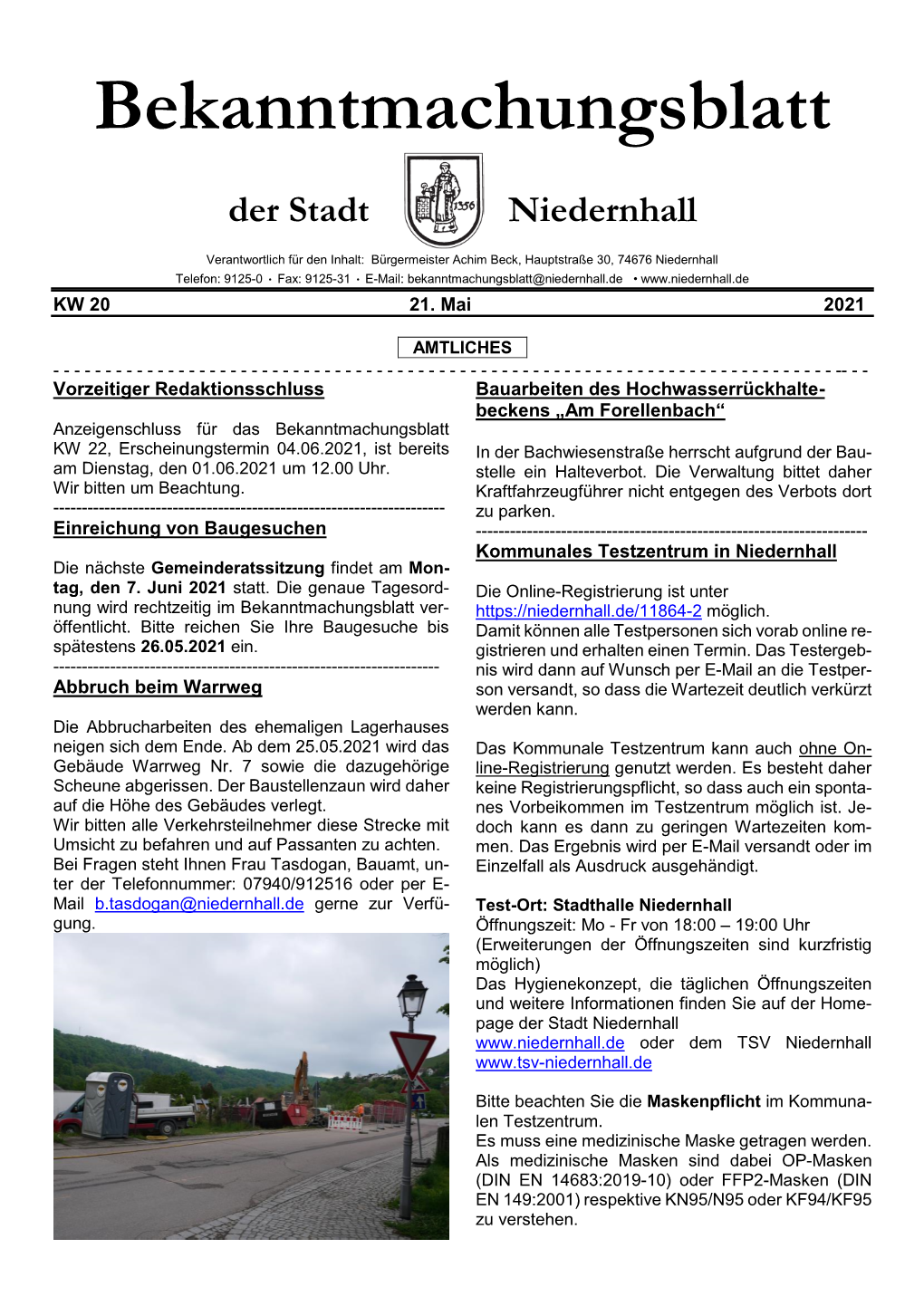 Bekanntmachungsblatt