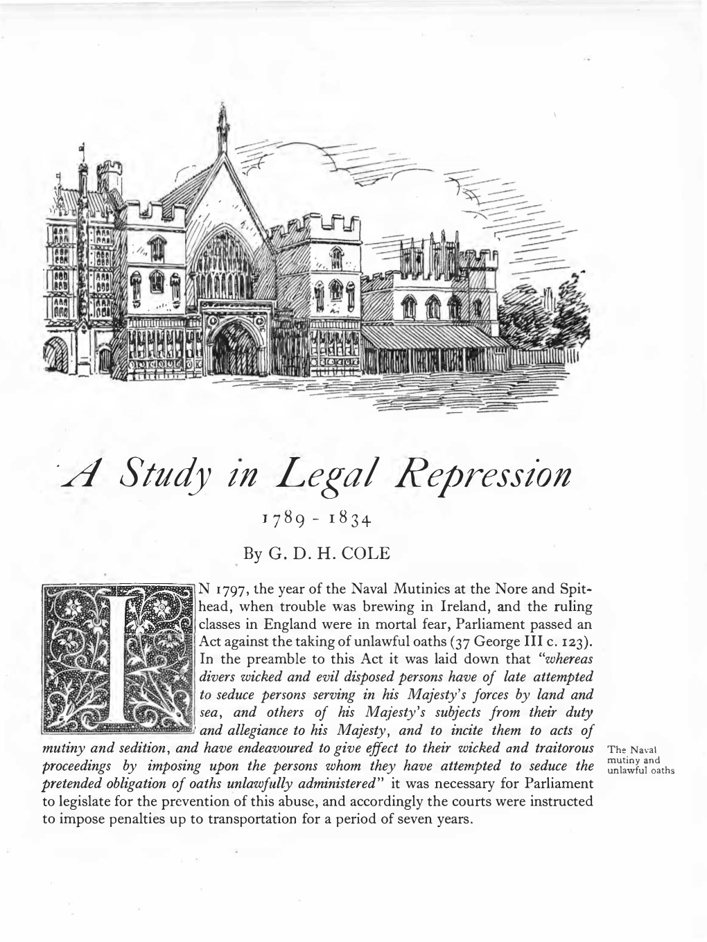 16 a Study in Legal Repression