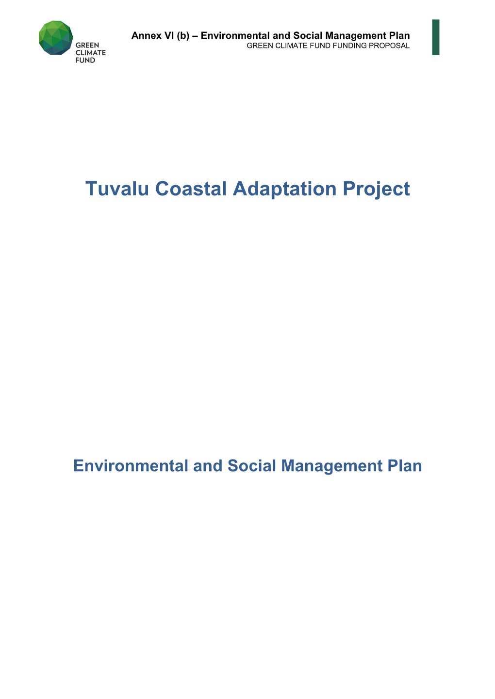 Tuvalu Coastal Adaptation Project