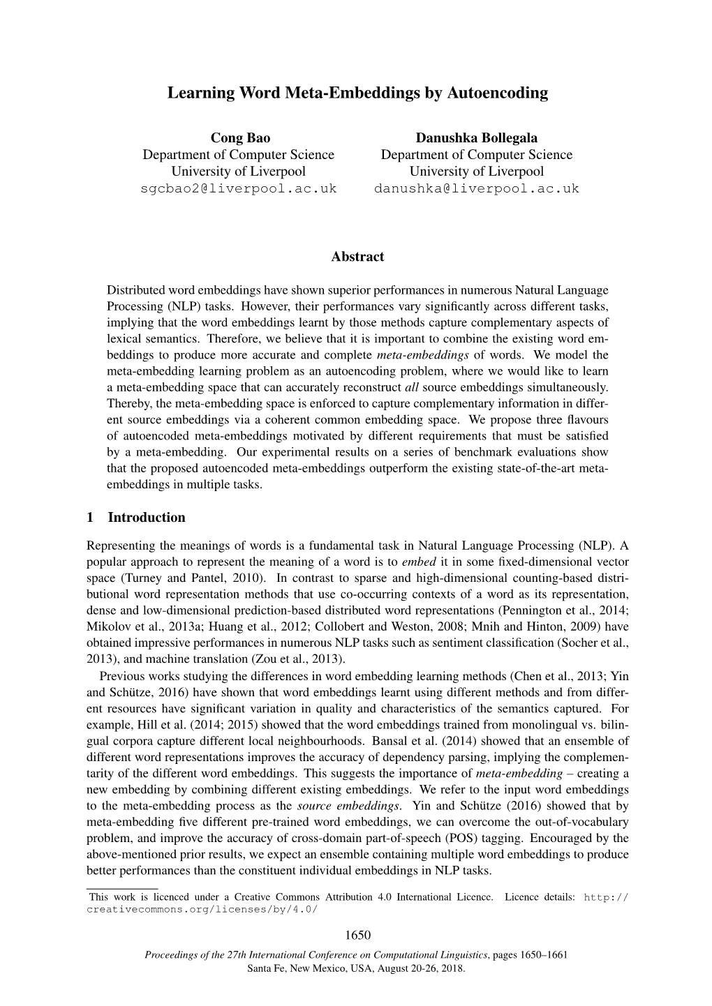 Learning Word Meta-Embeddings by Autoencoding