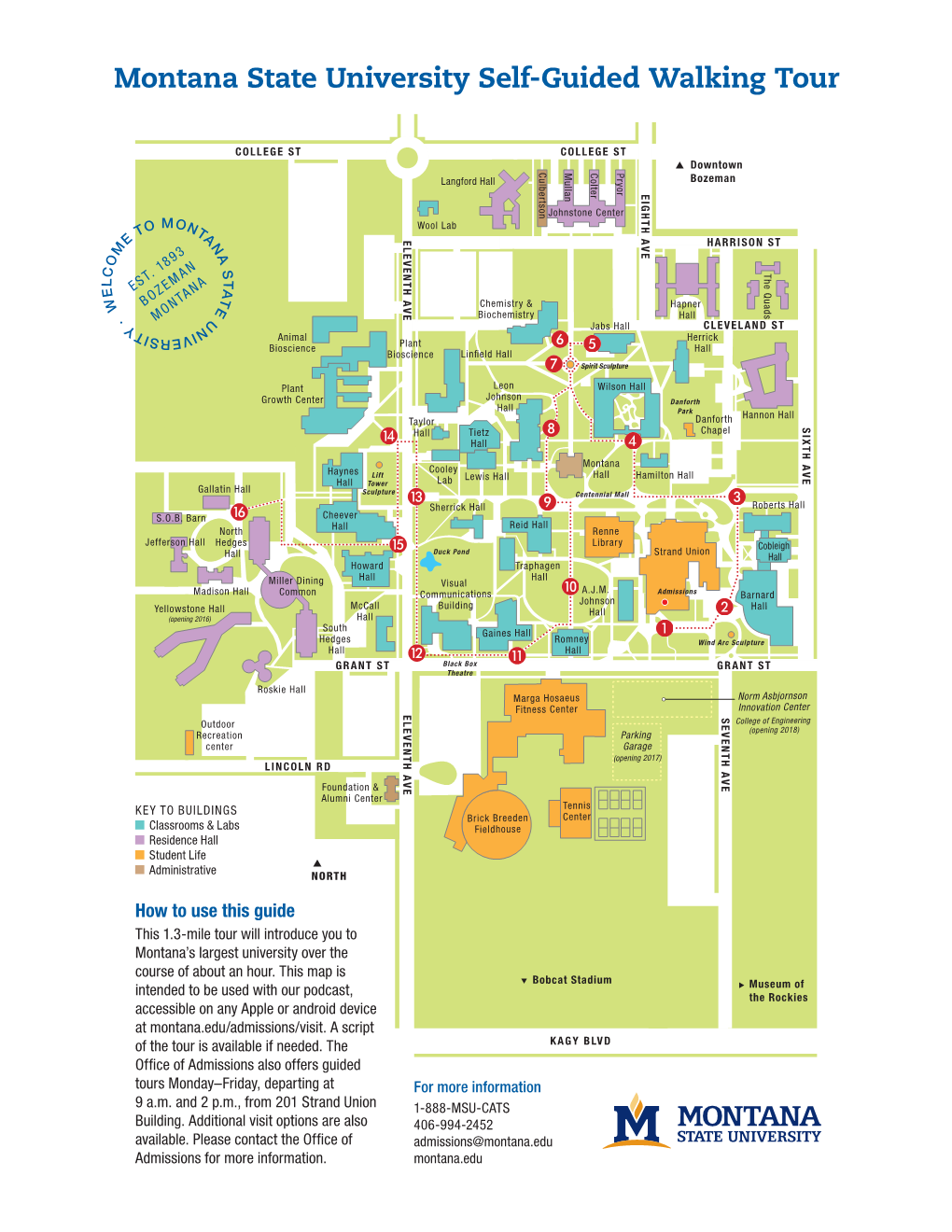 Montana State University Self-Guided Walking Tour