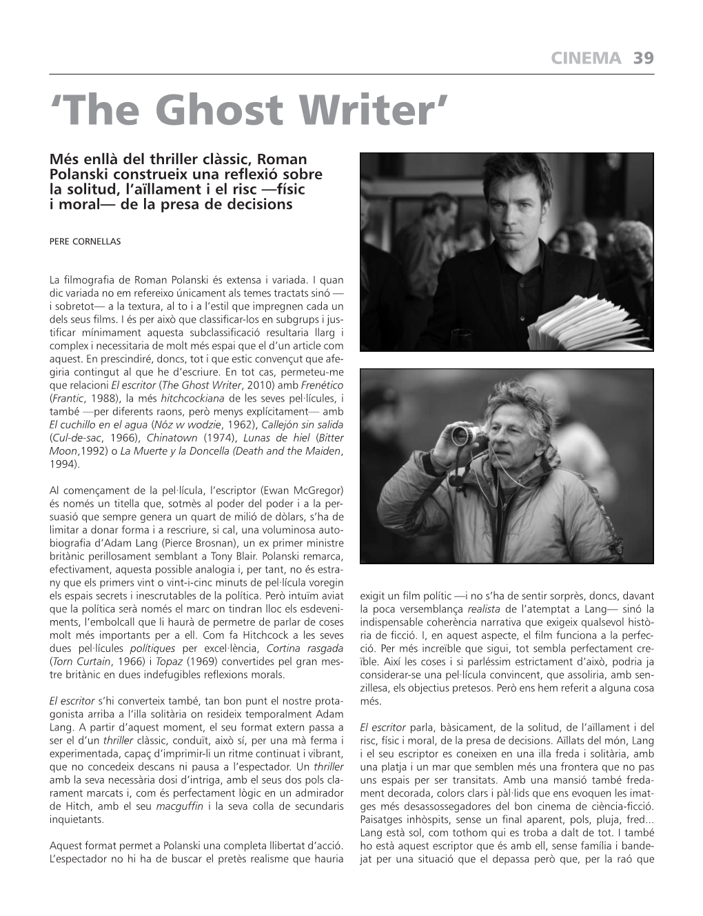 'The Ghost Writer'