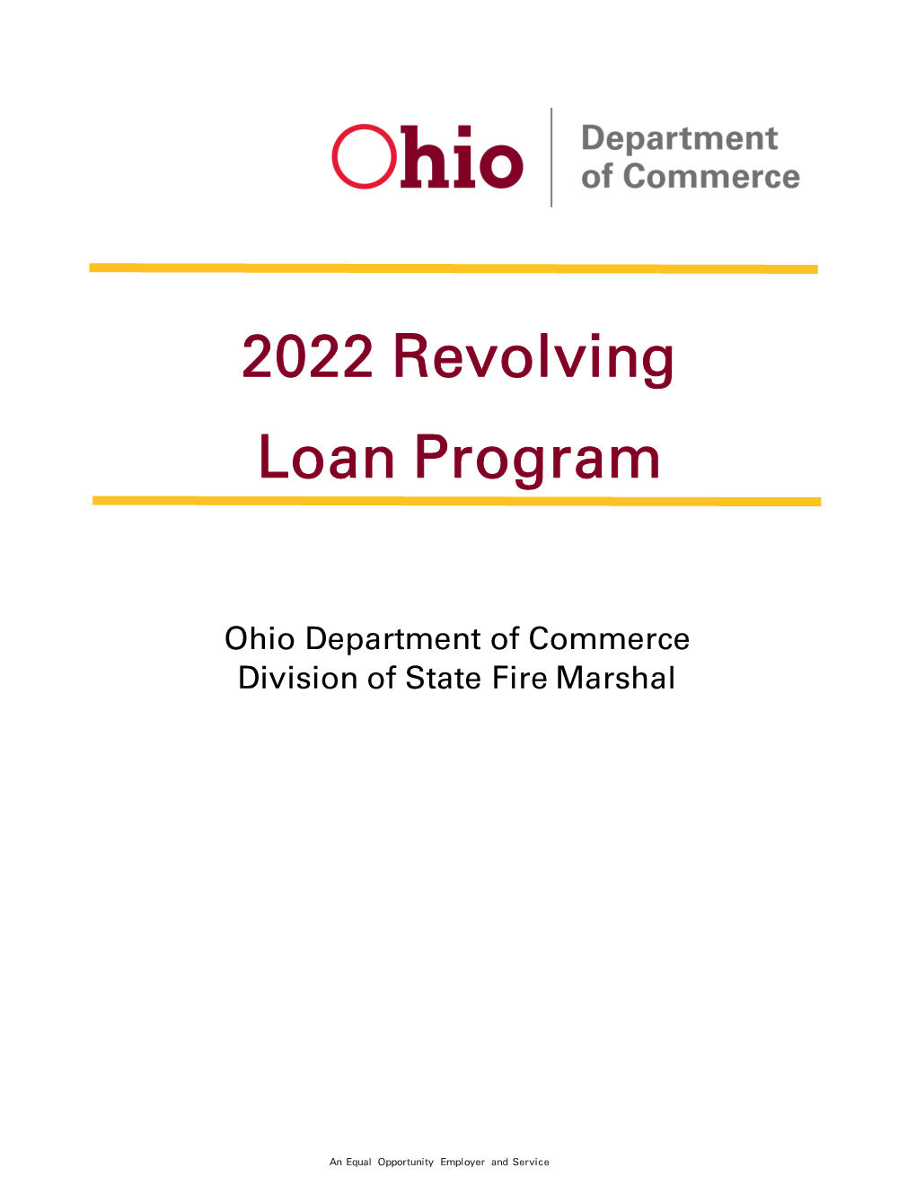 2022 Revolving Loan Program