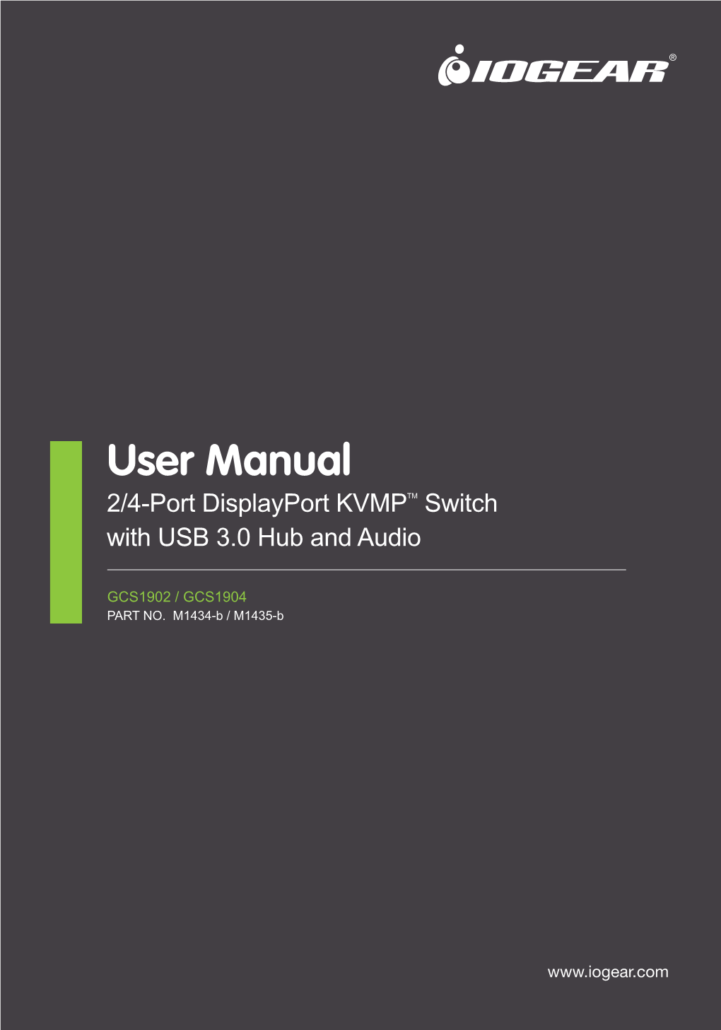 User Manual 2/4-Port Displayport KVMPTM Switch with USB 3.0 Hub and Audio
