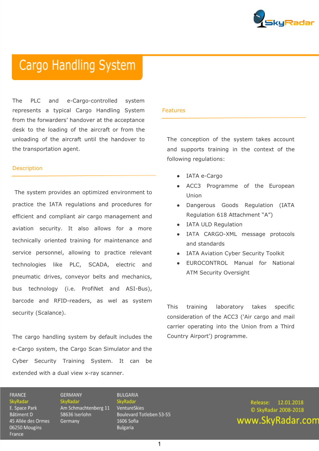 Manual Cargo Handling System