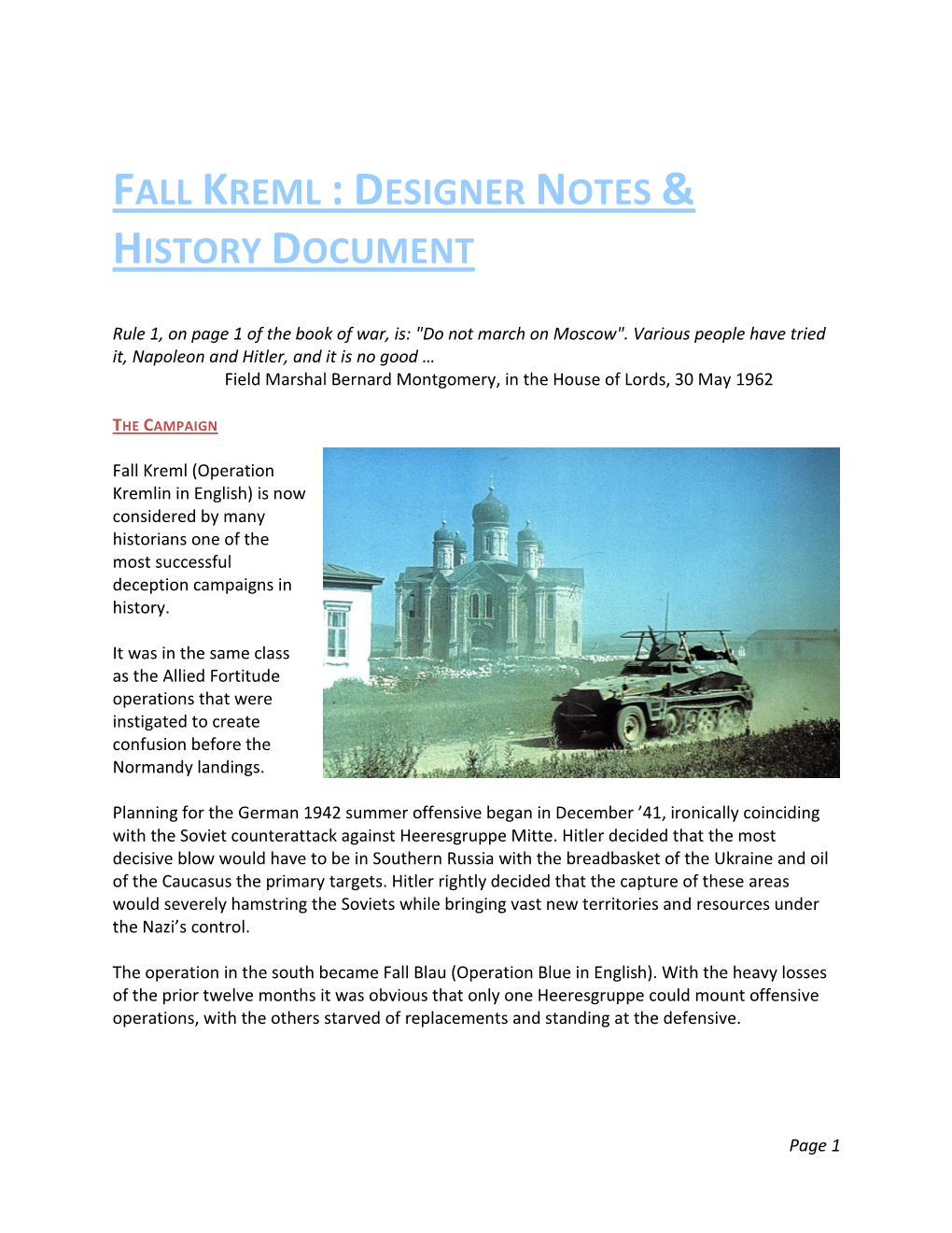 User Documentation. Panzer Campaigns