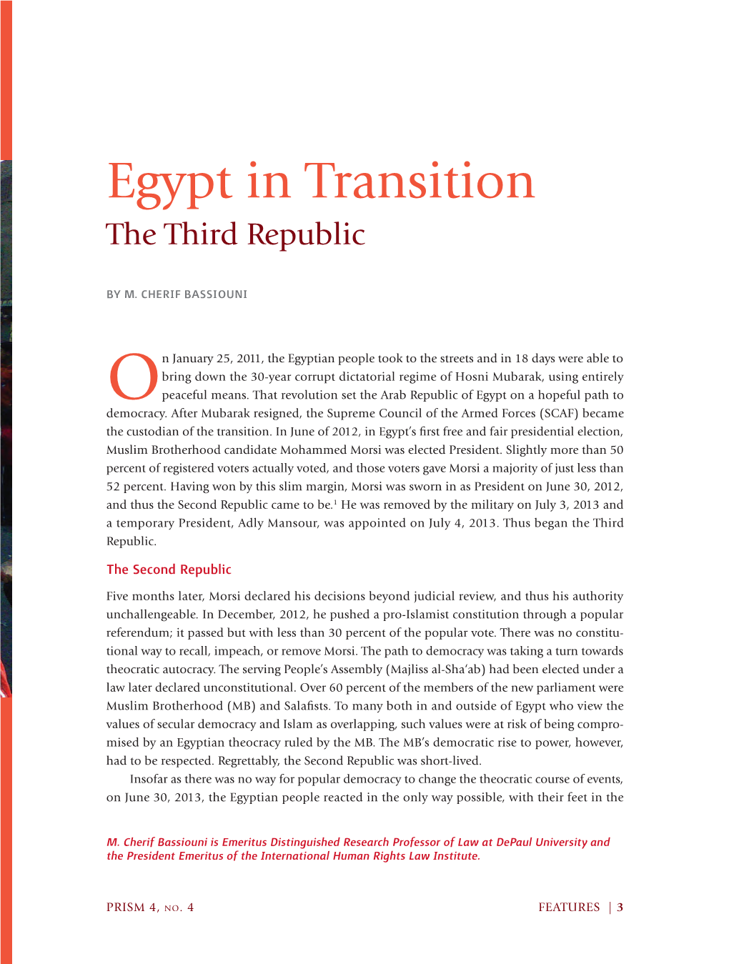 Egypt in Transition the Third Republic