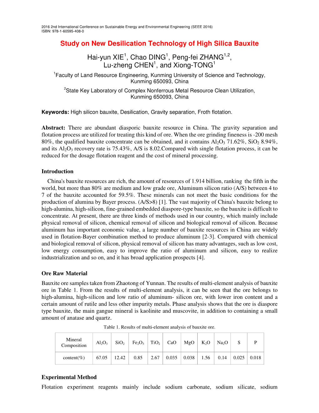 Study on New Desilication Technology of High Silica Bauxite