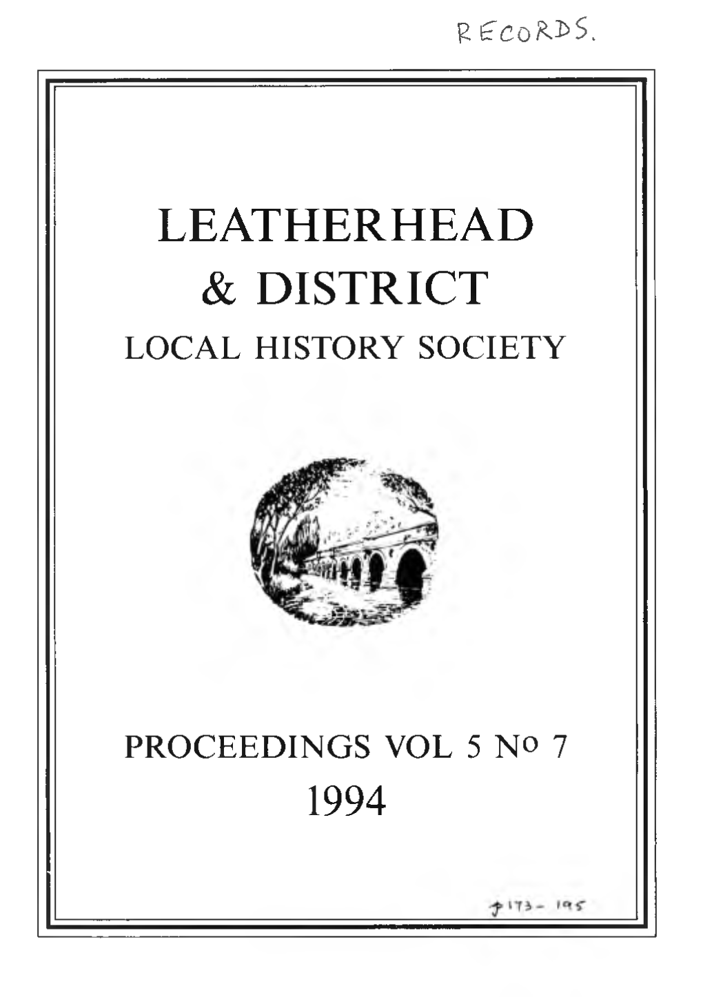 Leatherhead & District Local History Society Archive