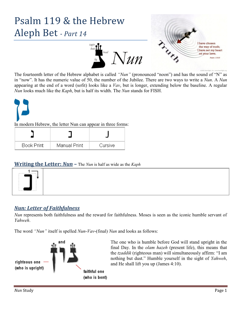 Psalm 119 & the Hebrew Aleph