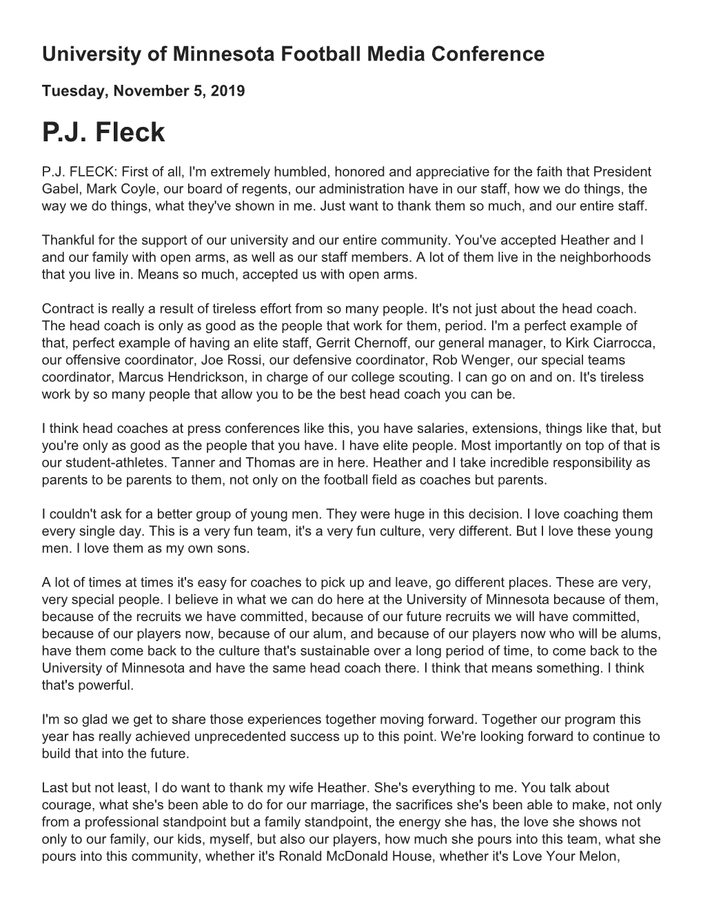 Fleck Press Conference (PDF)