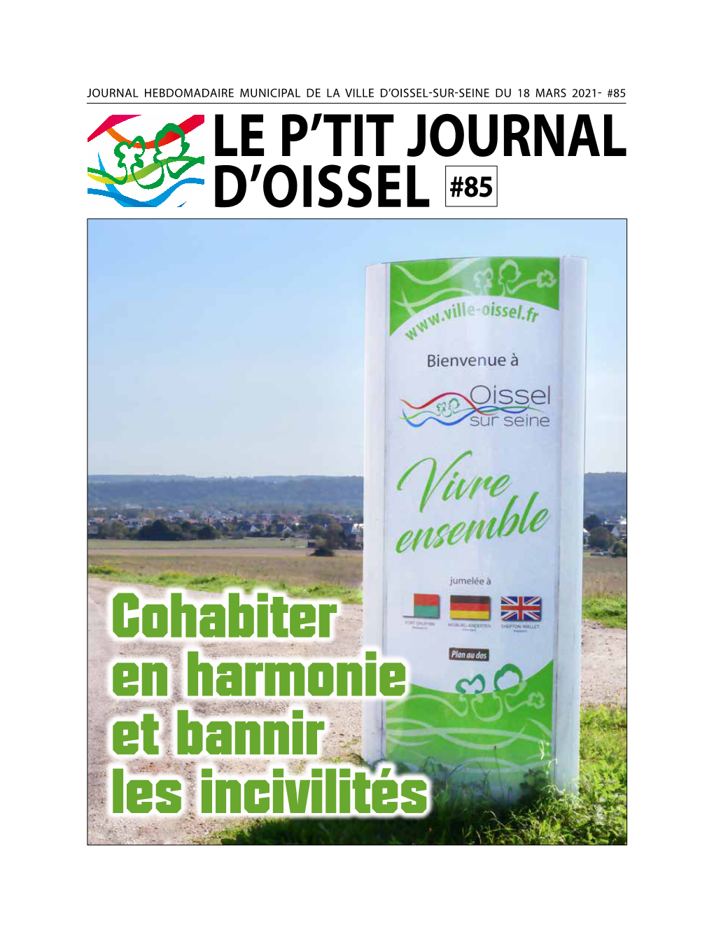 Cohabiter En Harmonie Et Bannir Les Incivilités LE P'tit JOURNAL D