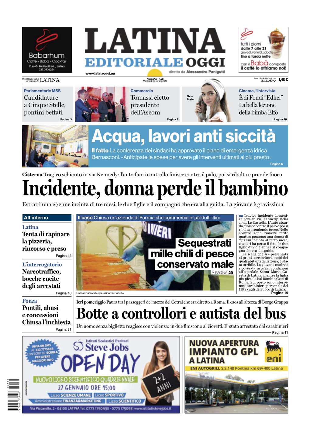 Da Latina Oggi Del 23 Genn. 2018.Pdf