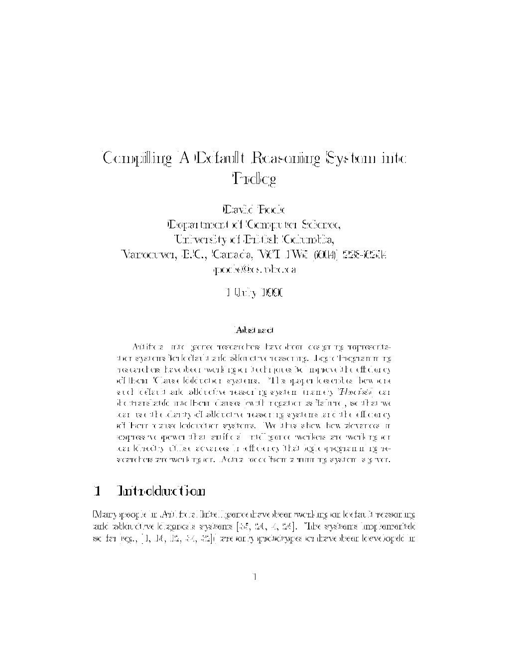 Compiling a Default Reasoning System Into Prolog