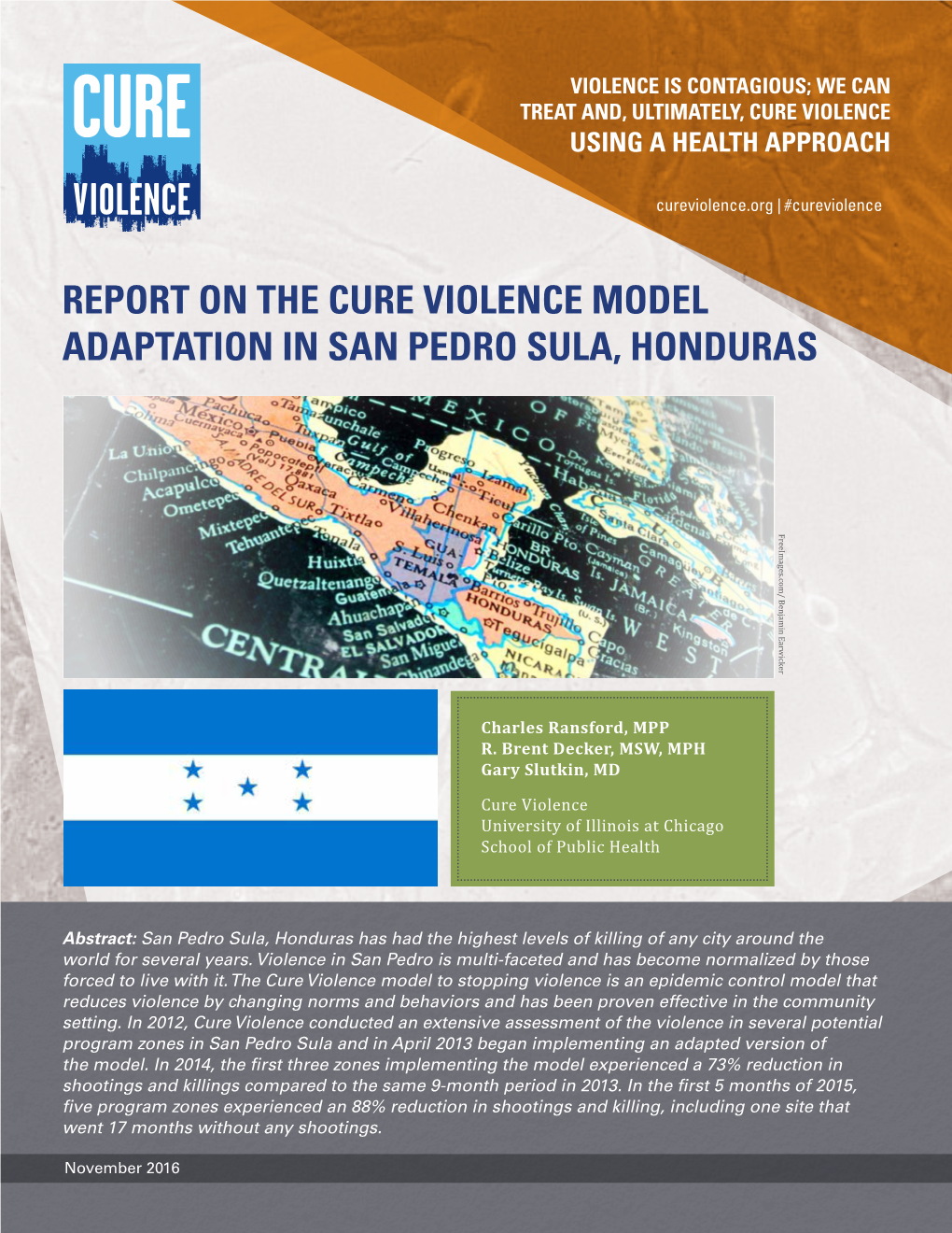Cure Violence Using a Health Approach