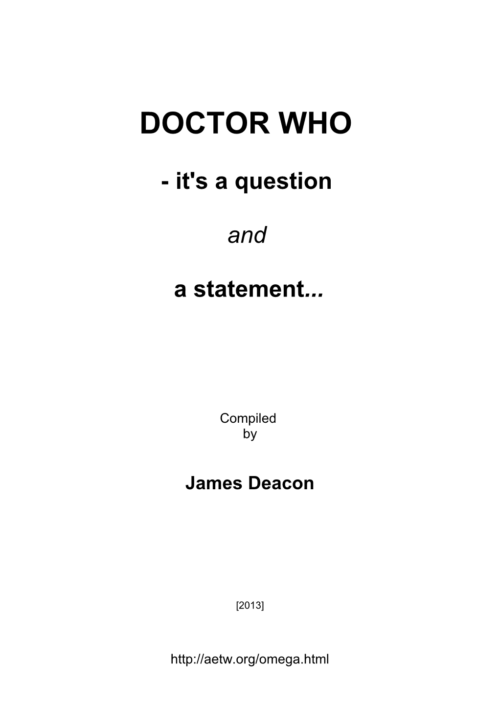 Dr Who Pdf.Pdf