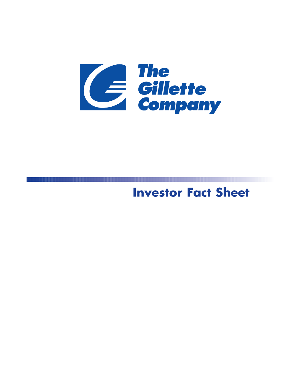 Investor Fact Sheet