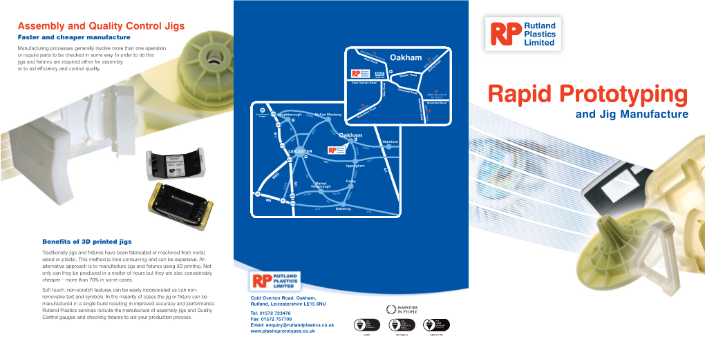 Rapid Prototyping Ste D Am Ce Oa Lei R 3 C East Midlands J24 Ston R Loughborough a Melton Mowbray O Or Airport 600 6 a Braun B D