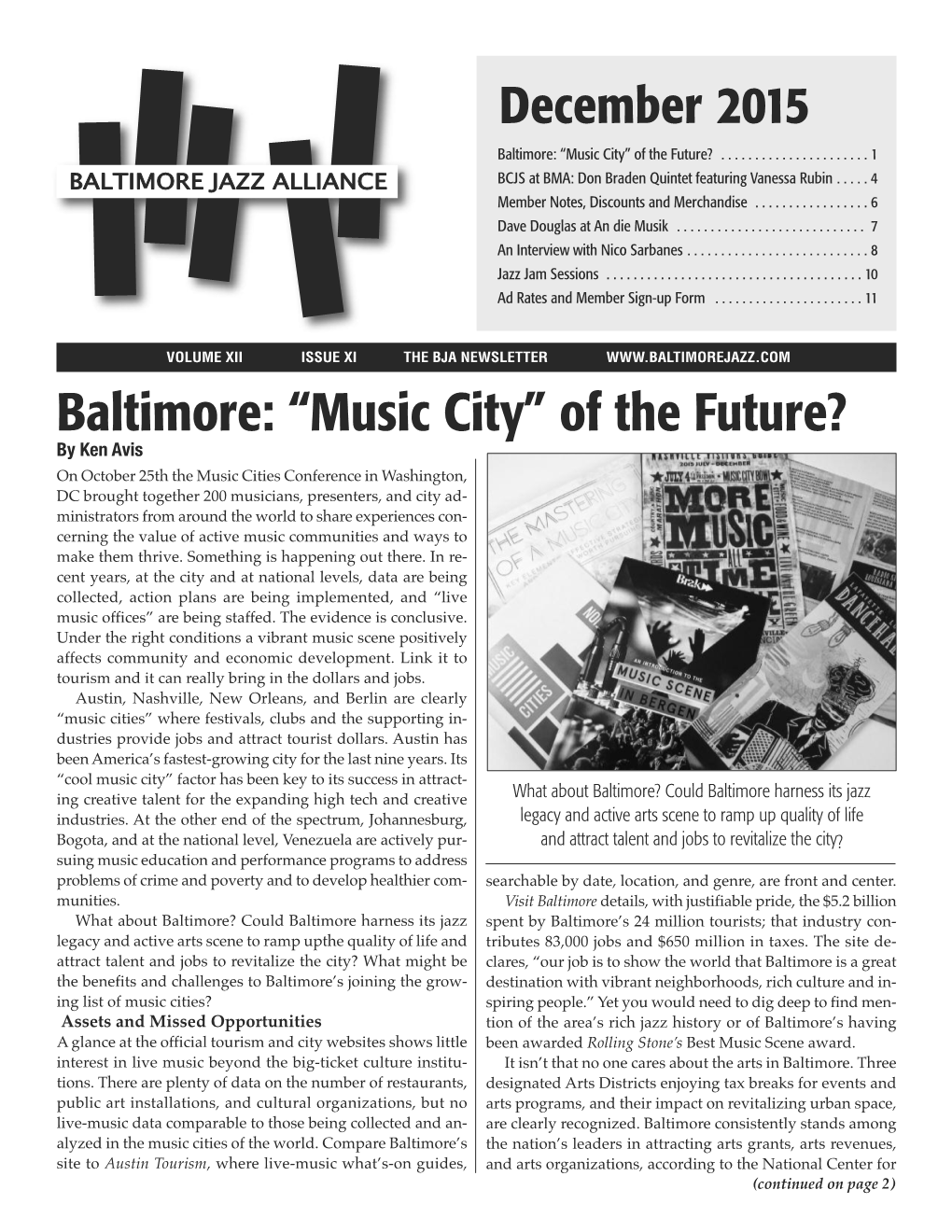 Baltimore: “Music City” of the Future?