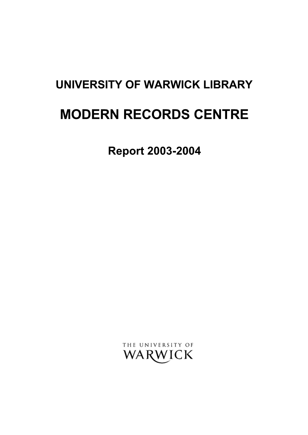 University of Warwick Library