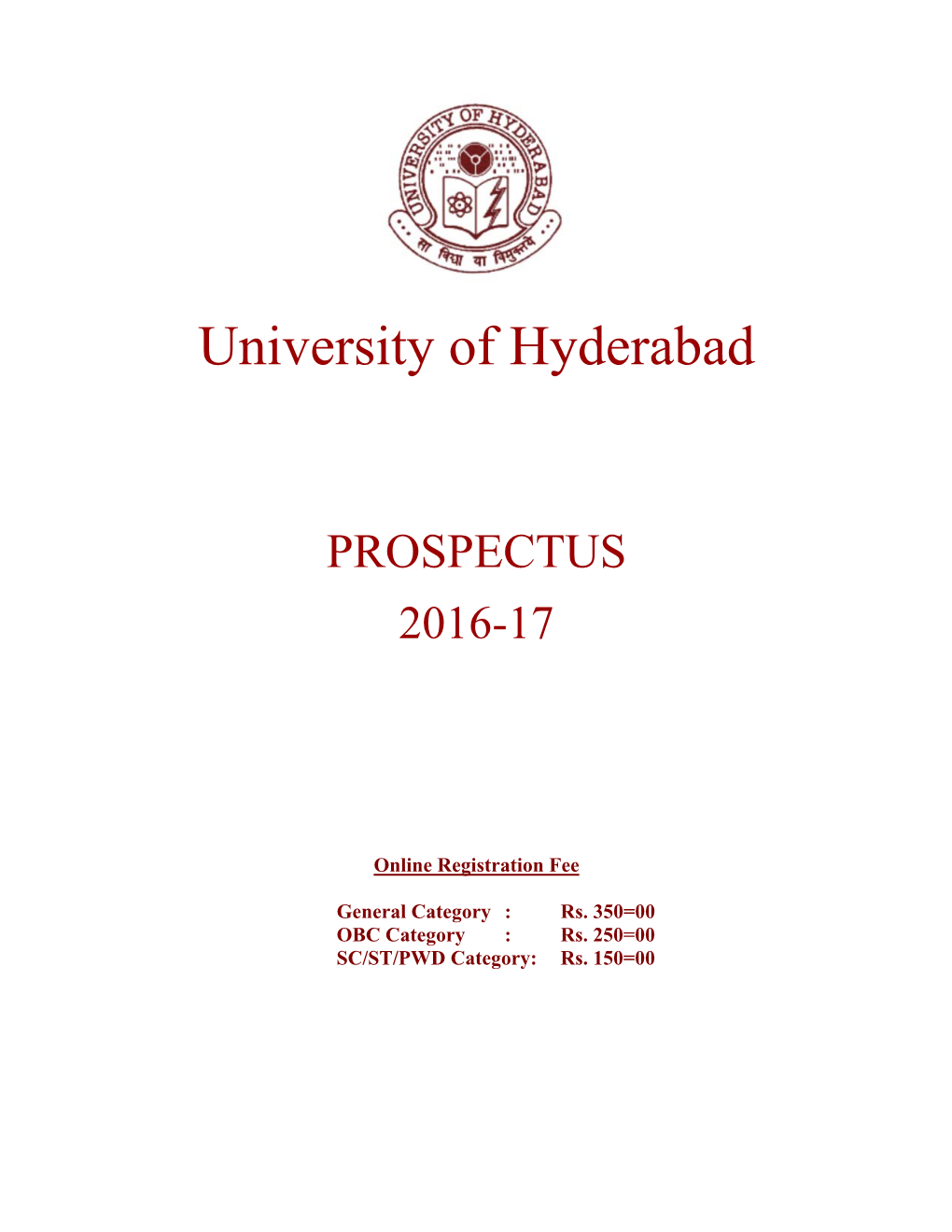 Prospectus 2016-17