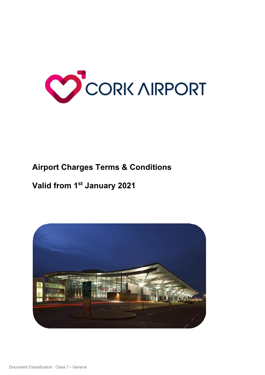 Airport Charges Terms & Conditions Valid from 1St