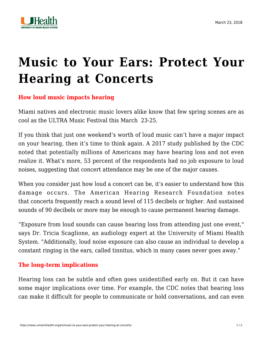 Music to Your Ears: Protect Your Hearing at Concerts