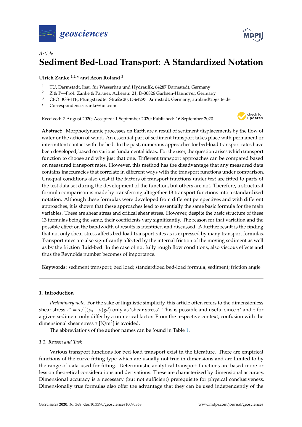 Sediment Bed-Load Transport: a Standardized Notation