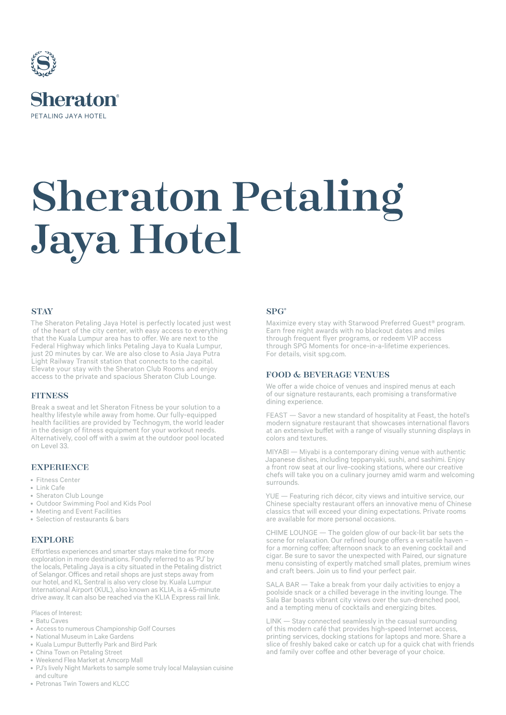 Sheraton Petaling Jaya Hotel