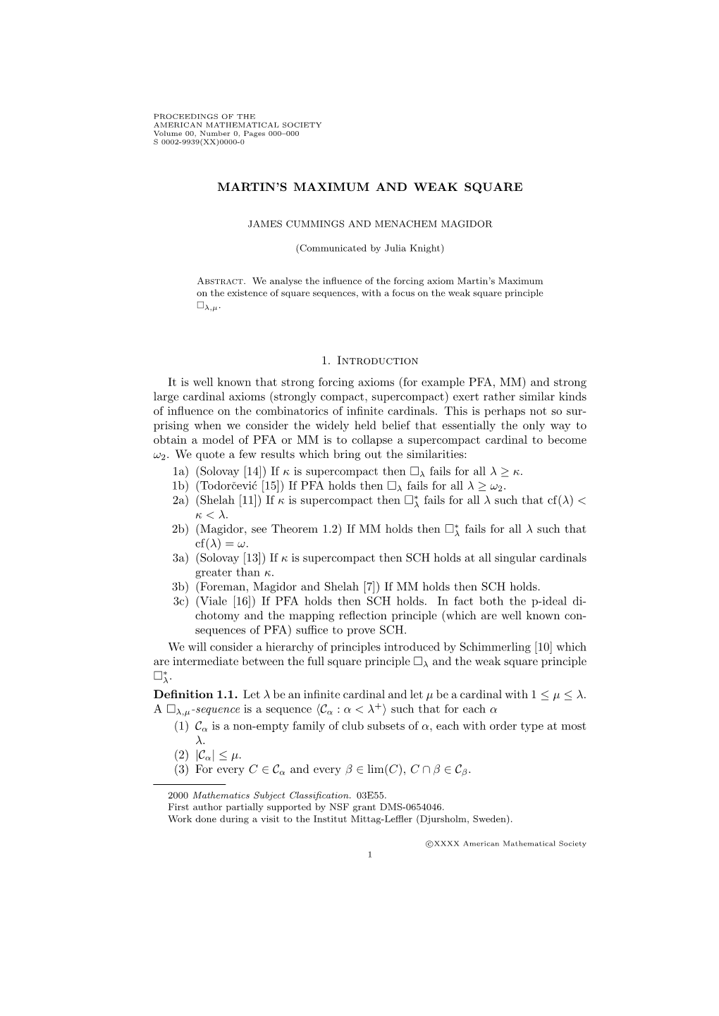 Martin's Maximum and Weak Square