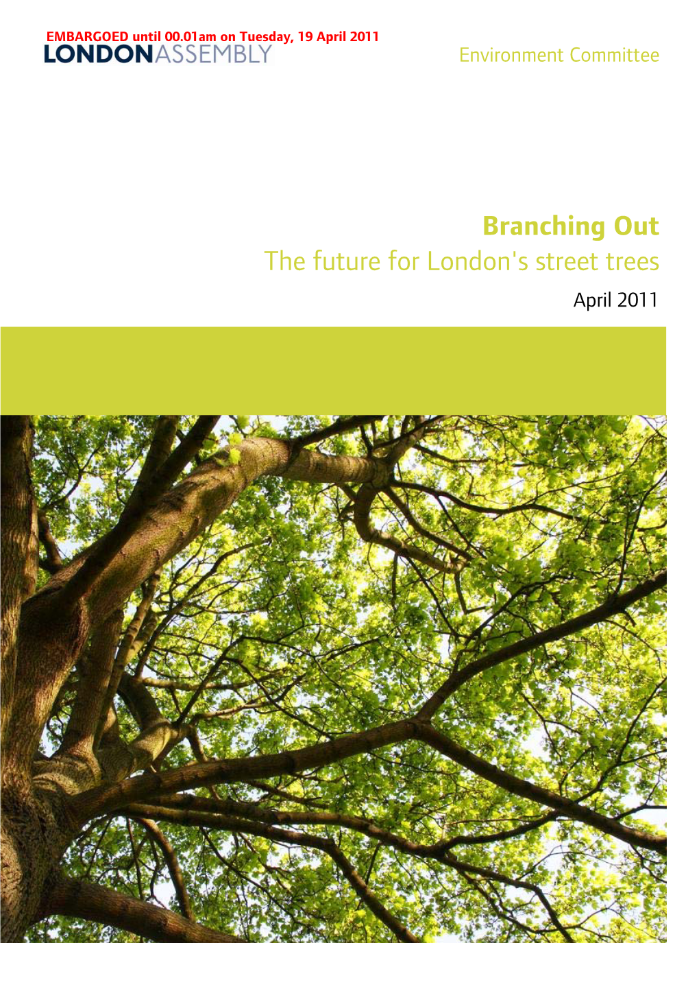 Branching out the Future for London's Street Trees