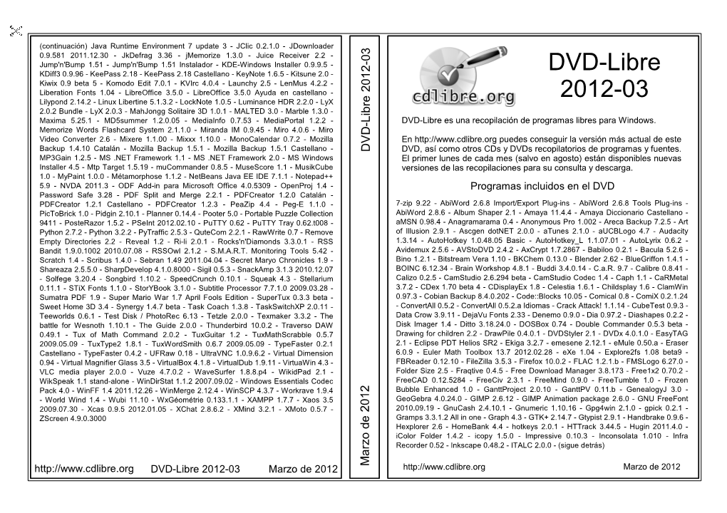 DVD-Libre 2012-03 DVD-Libre Marzo De 2012 Marzo De Jdownloader Jdownloader