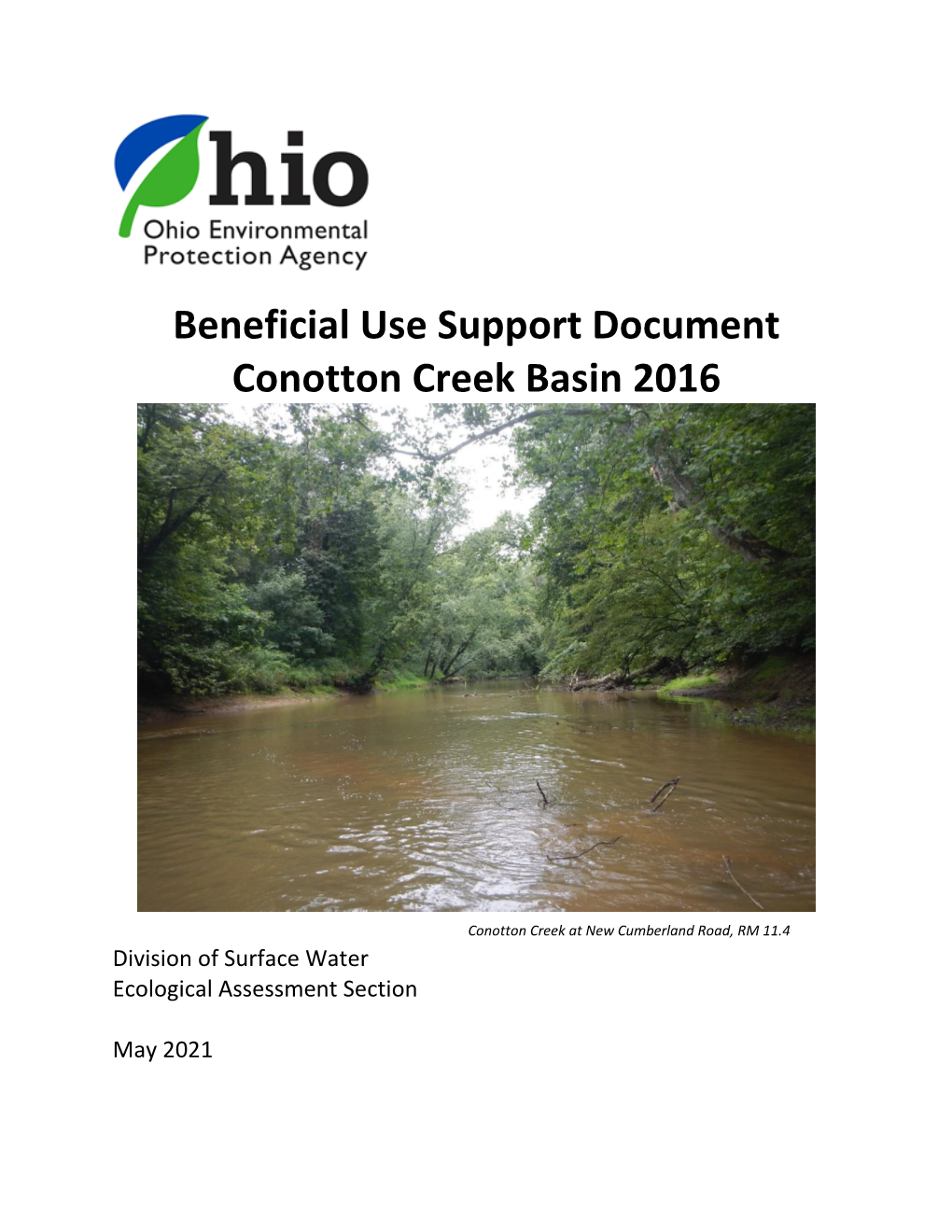 Beneficial Use Support Document Conotton Creek Basin 2016