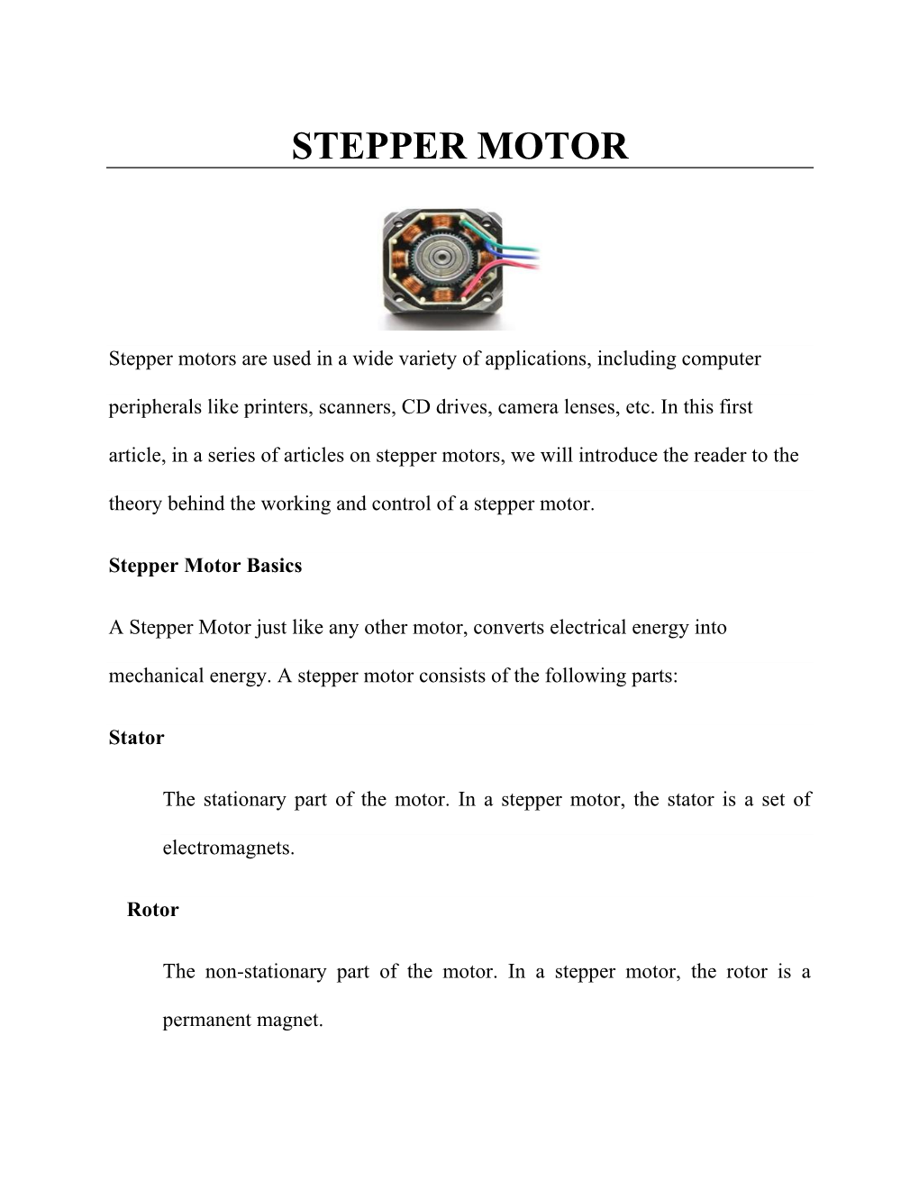 Stepper Motor