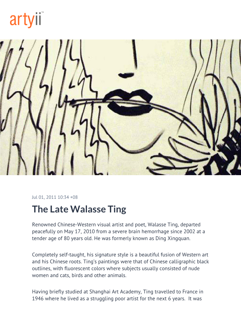 The Late Walasse Ting