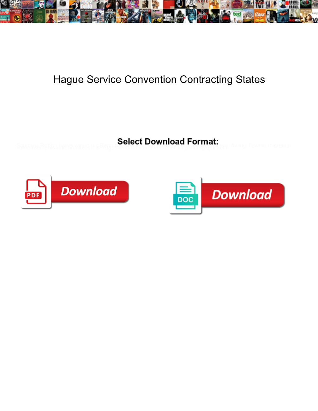 Hague Service Convention Contracting States