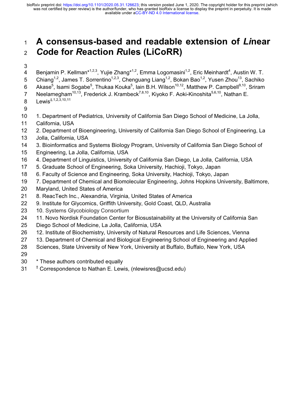 A Consensus-Based and Readable Extension of Linear Code For