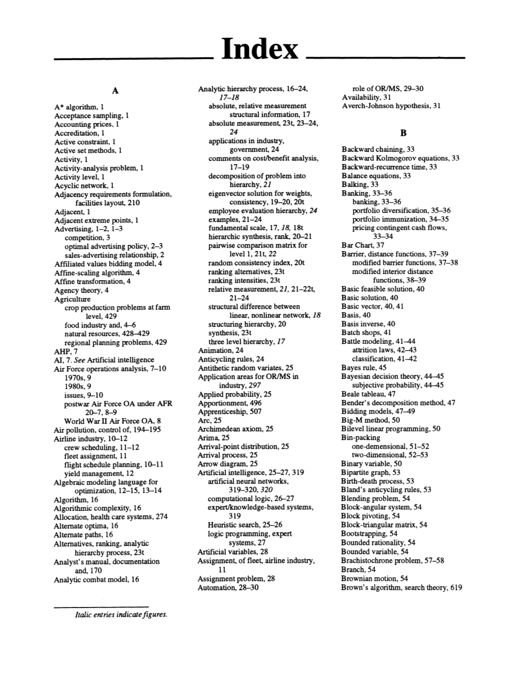 Italic Entries Indicatefigures. 319-320,320