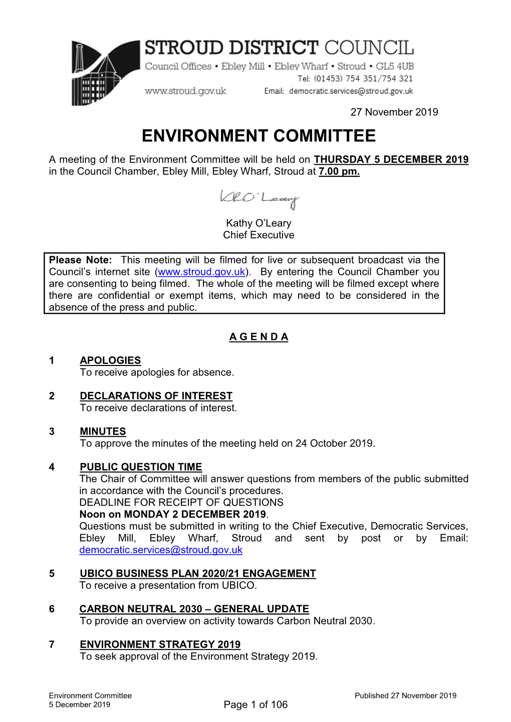 Environment Committee