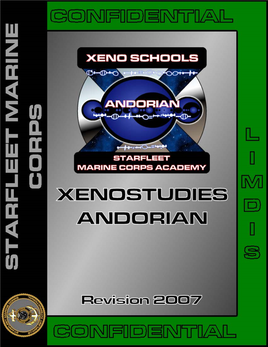 2007 EDITION STARFLEET MARINE CORPS Xenostudies Andorian Manual