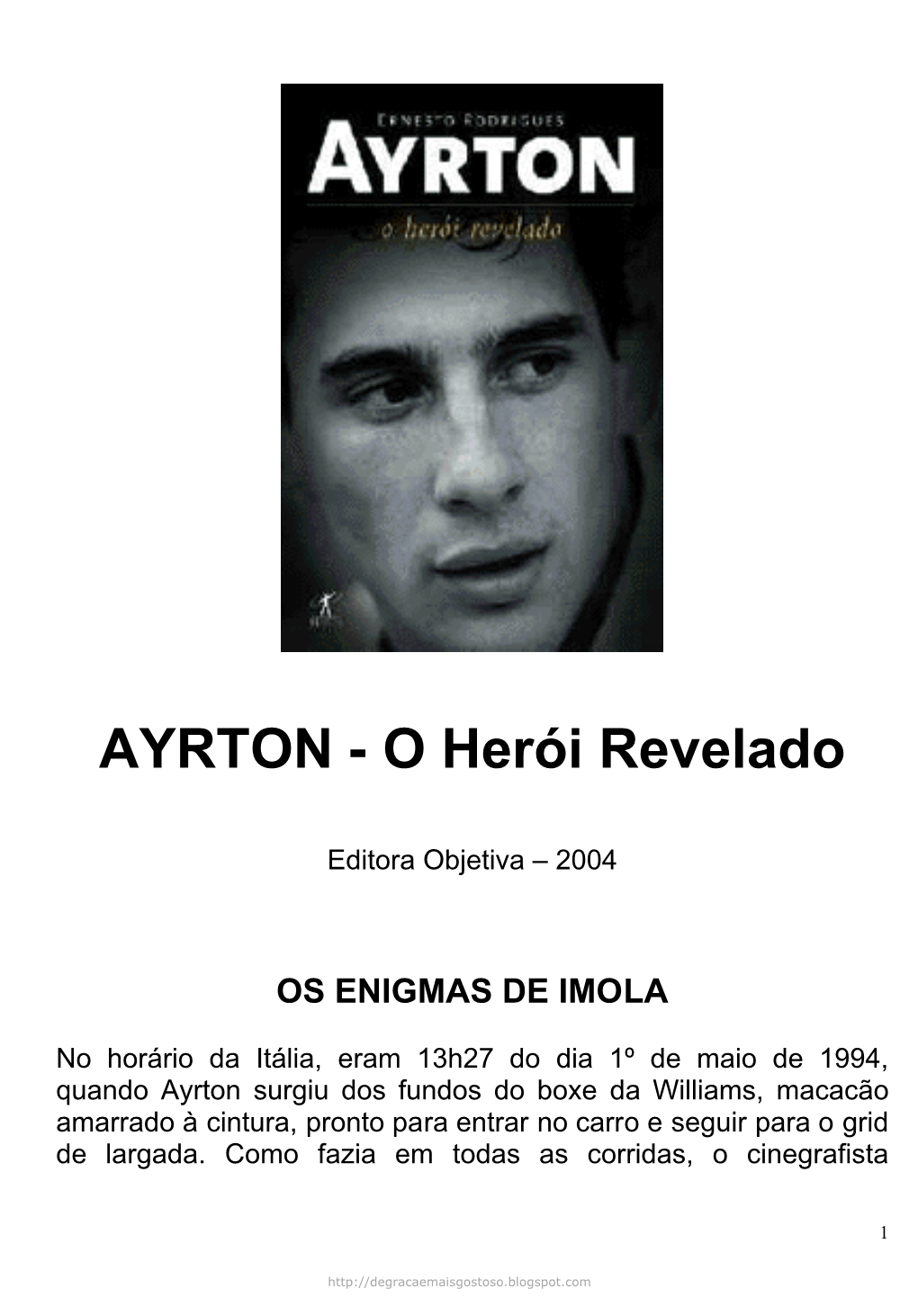 AYRTON - O Herói Revelado