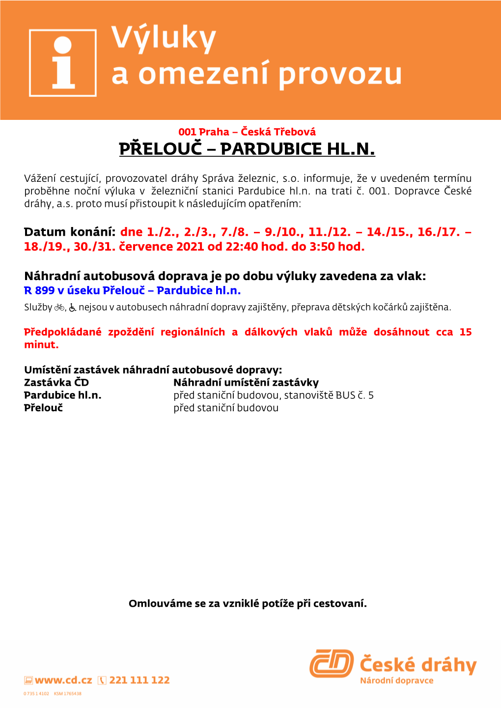 Přelouč – Pardubice Hl.N