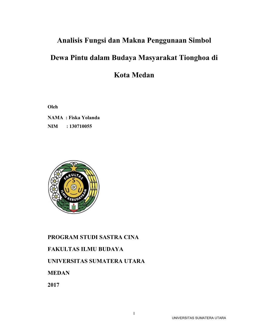 Analisis Fungsi Dan Makna Penggunaan Simbol Dewa Pintu