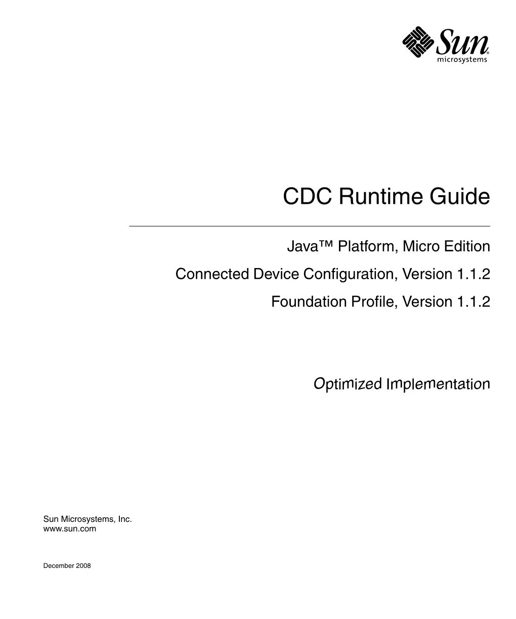 CDC Runtime Guide