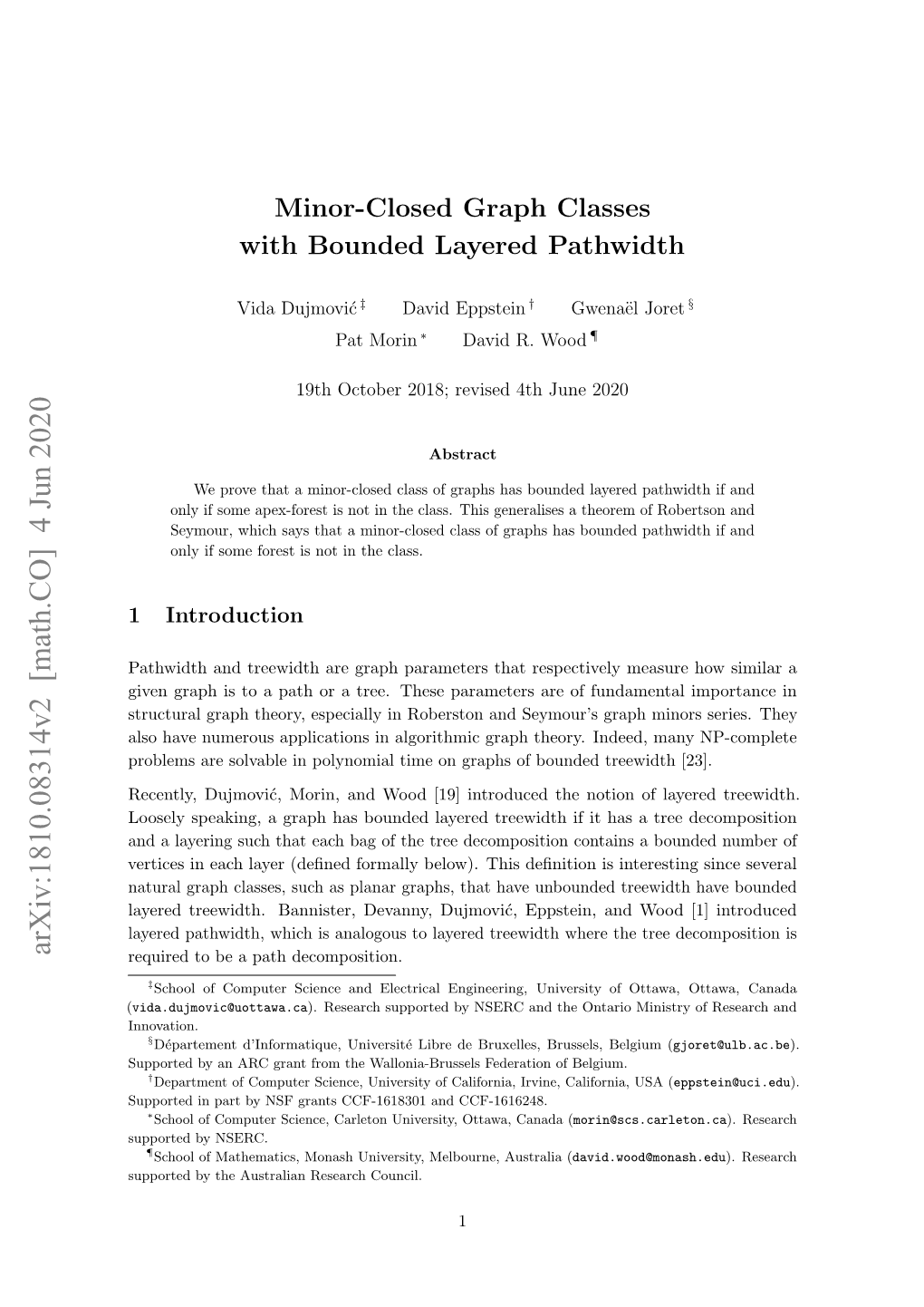 Minor-Closed Graph Classes with Bounded Layered Pathwidth