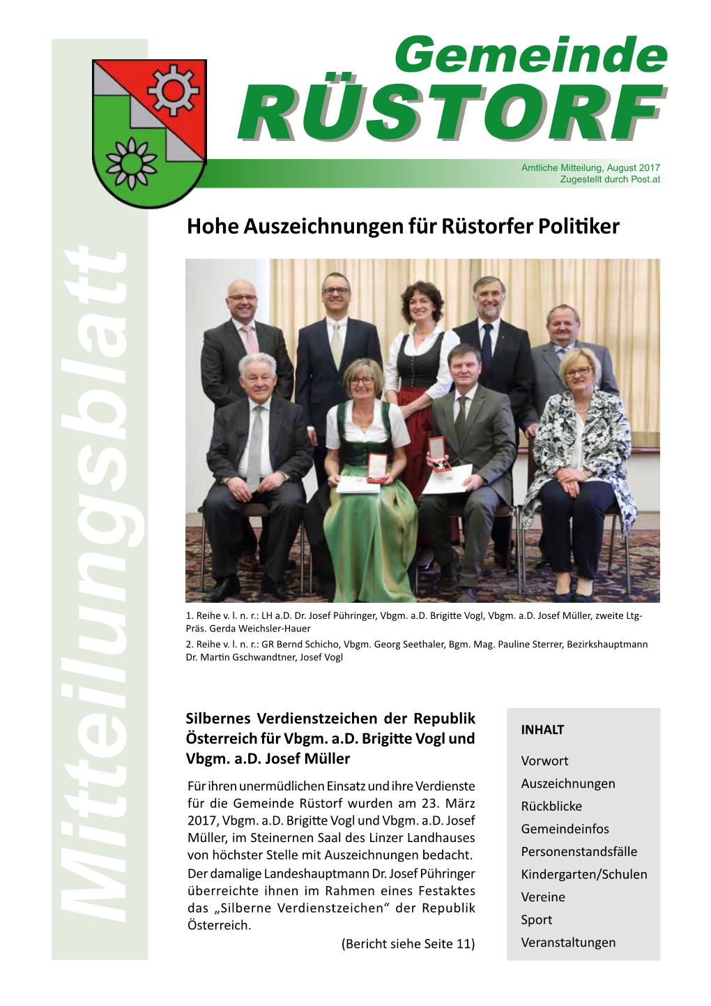Gemeindezeitung August 2017