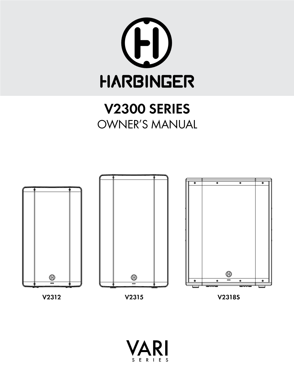 V2300 Series Owner’S Manual